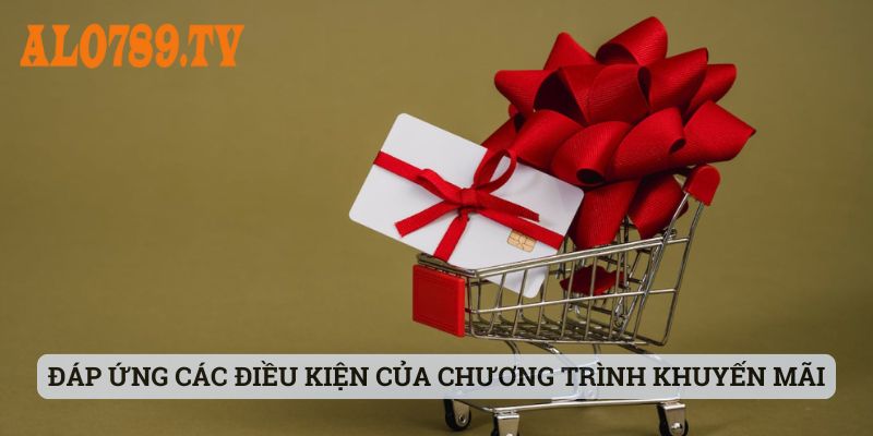 Đáp ứng các điều kiện của chương trình khuyến mãi Alo789