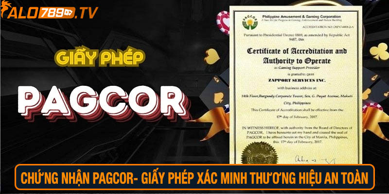 Chứng Nhận PAGCOR – Giấy Phép Xác Minh Thương Hiệu An Toàn